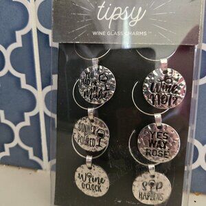 Tipsy Wind Glass Charms